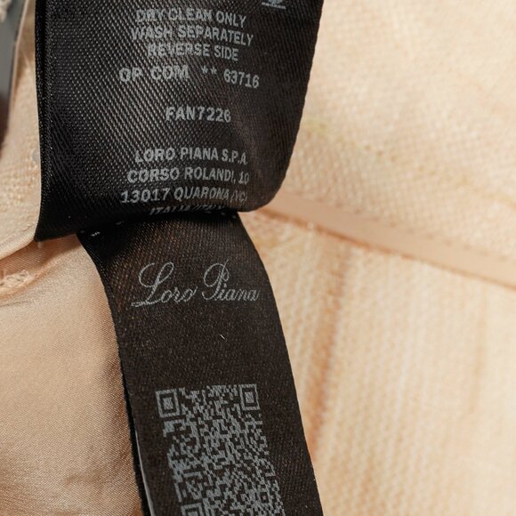 Loro Piana Rupert "Japanese Mirin" Natural Dyed Linen Bermuda Shorts - Picture 10 of 11